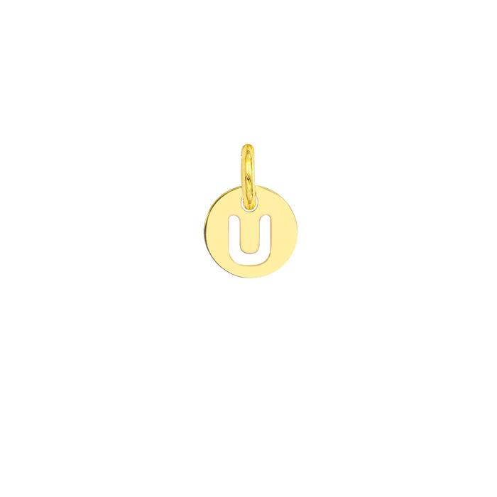 Charm Lettera U in Oro