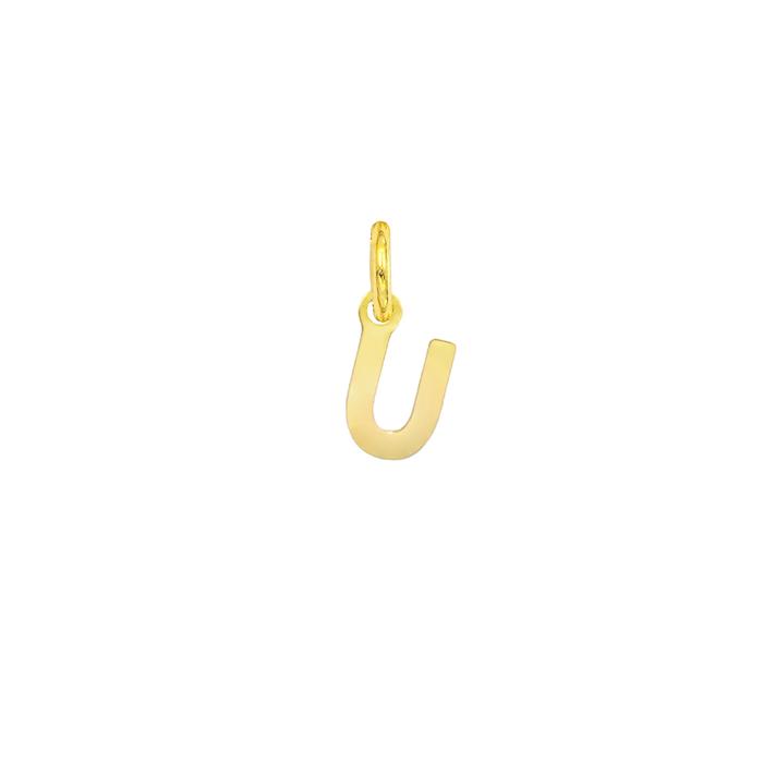 Charm Lettera U in Oro