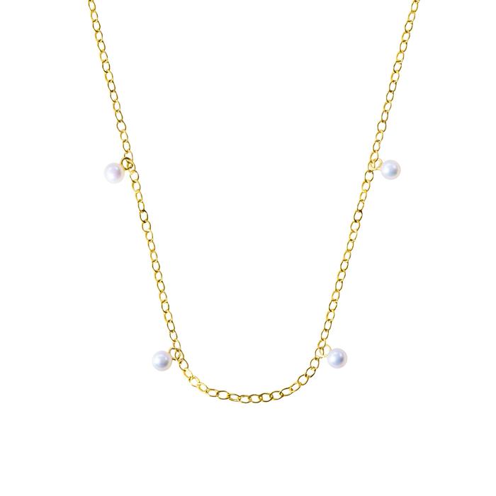 Base Collana in Oro e Perle