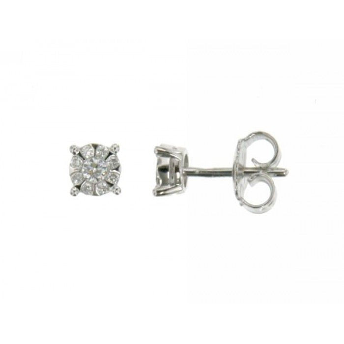 ORECCHINI PUNTO LUCE PAVE' BR