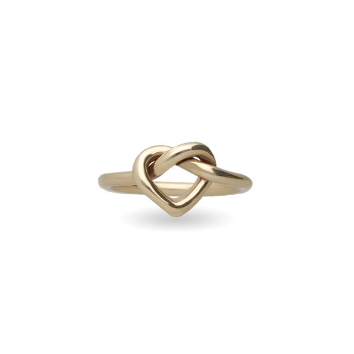 Anello Cuore annodato in Oro 9kt