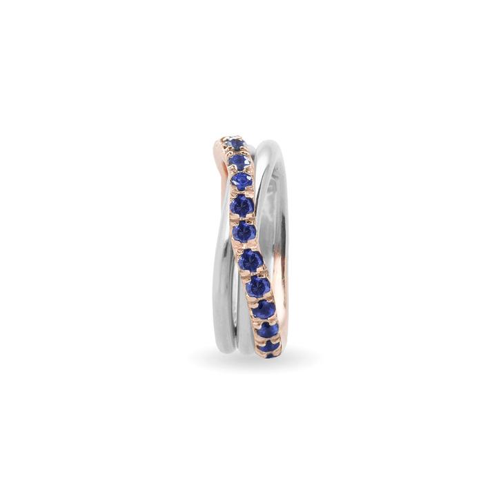 Filodellavita Prezioso 3 fili e Zaffiri blu da 0.99ct