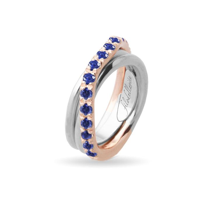 Filodellavita Prezioso 3 fili e Zaffiri blu da 0.99ct