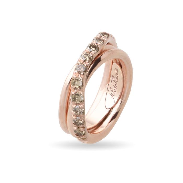 Filodellavita Prezioso 3 fili e Diamanti Brown da 0.80ct