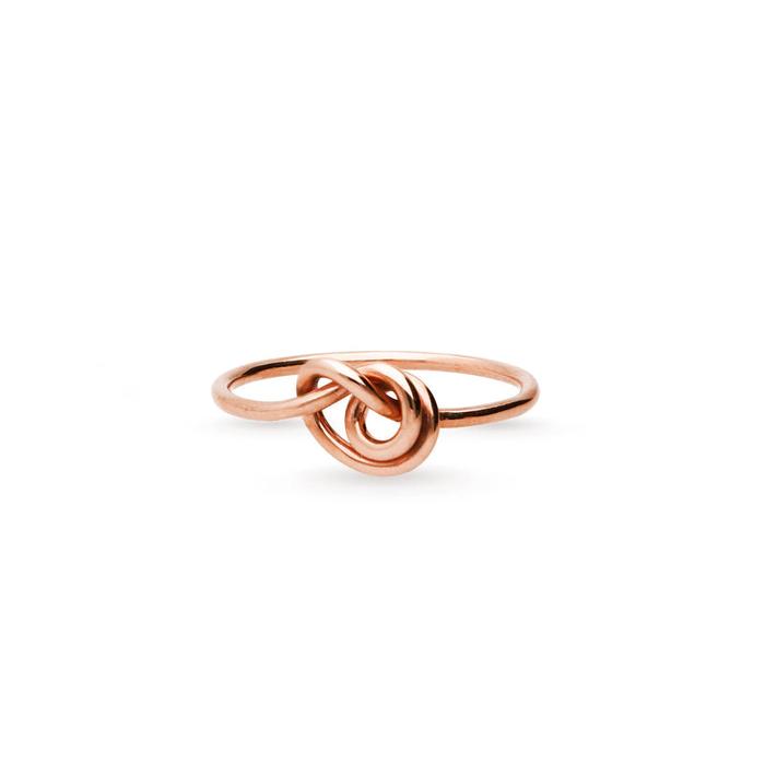 Anello in Rosa 9kt con nodino Medio