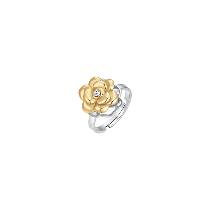 ANELLO DONNA IN ACCIAIO IP GOLD ROSA GIREVOLE