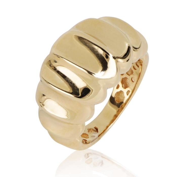Anello a fascia in oro 18kt lucido
