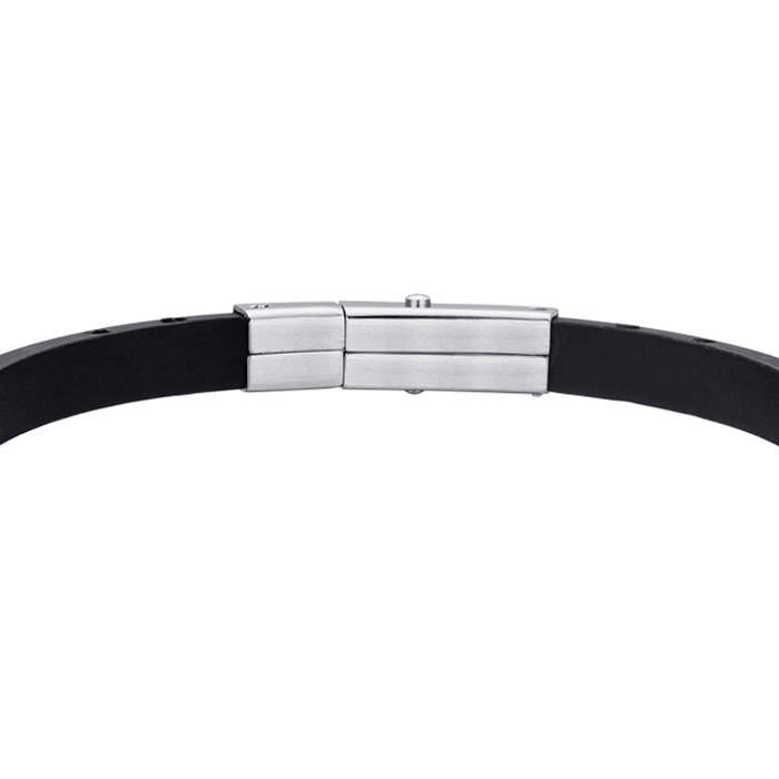 BRACCIALE UOMO IN SILICONE CON ANCORA