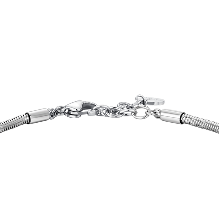BRACCIALE UOMO IN ACCIAIO CON ELEMENTI IN ACCIAIO CON EFFETTO VINTAGE E SFERE