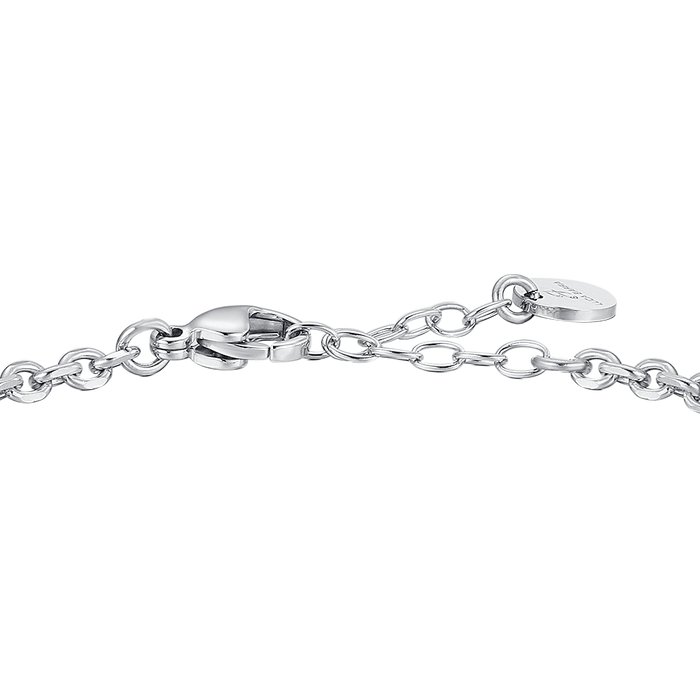 BRACCIALE UOMO IN ACCIAIO CON ROSA DEI VENTI ED ELEMENTI IN IP BLU