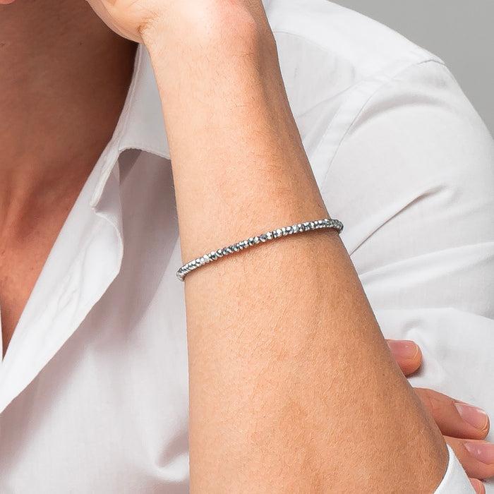 BRACCIALE UOMO IN ACCIAIO CON EMATITE SILVER