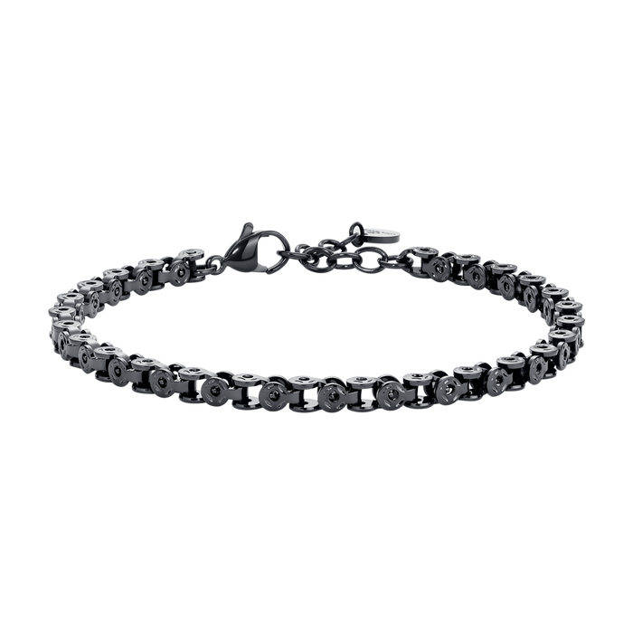 BRACCIALE UOMO IN ACCIAIO IP NERO