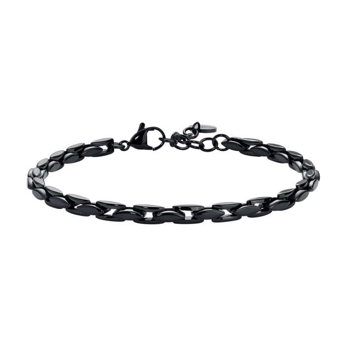 BRACCIALE UOMO IN ACCIAIO IP NERO