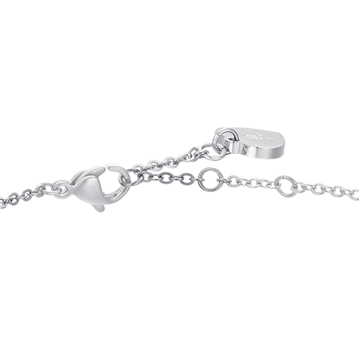 BRACCIALE DONNA IN ACCIAIO CRISTALLI BIANCHI