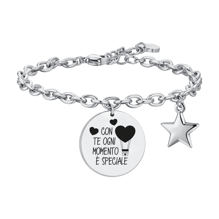 BRACCIALE DONNA IN ACCIAIO CON TE