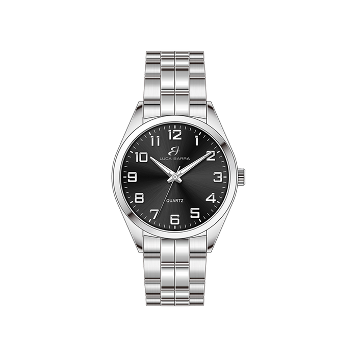 OROLOGIO UOMO IN ACCIAIO QUADRANTE NERO
