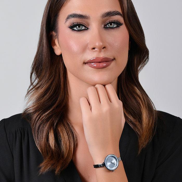 OROLOGIO DONNA IN ACCIAIO QUADRANTE CELESTE