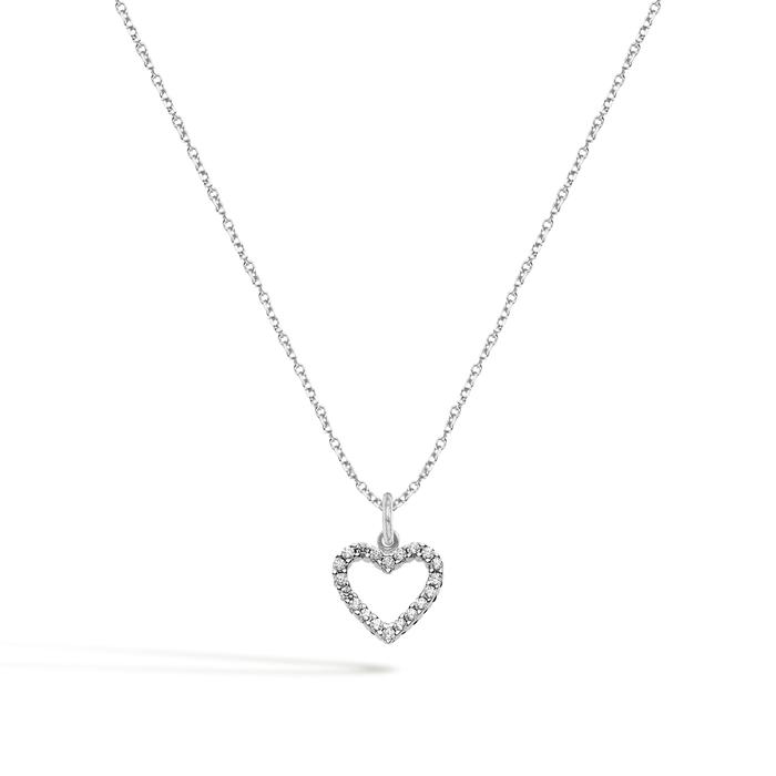 Collana Cuore in Oro e Zirconi