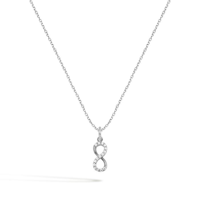 Collana Infinito in Oro e Zirconi
