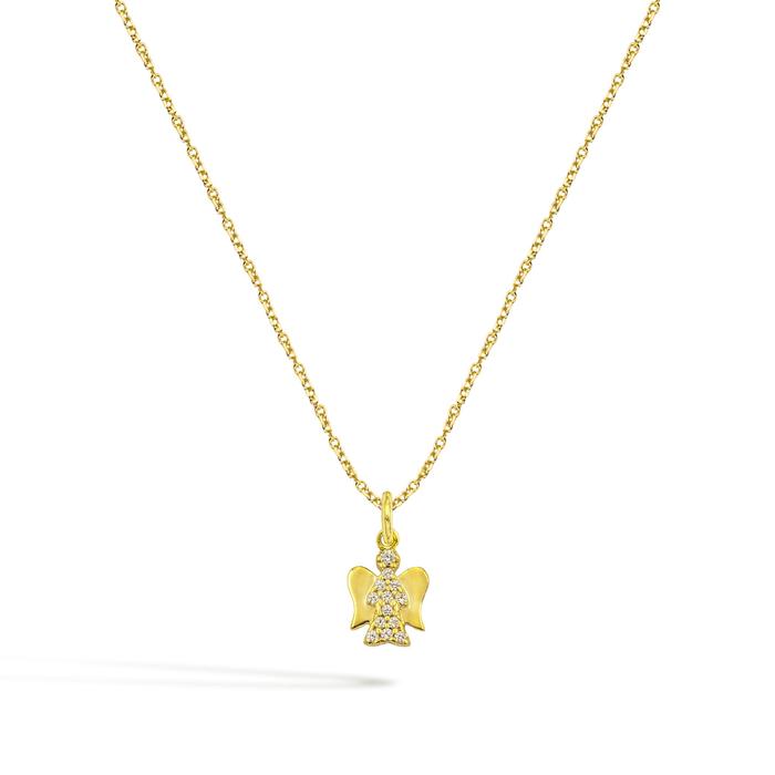 Collana Credo in Oro e Zirconi