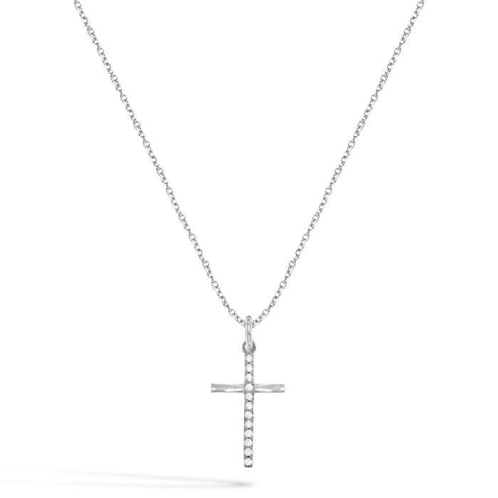 Collana Credo in Oro e Zirconi