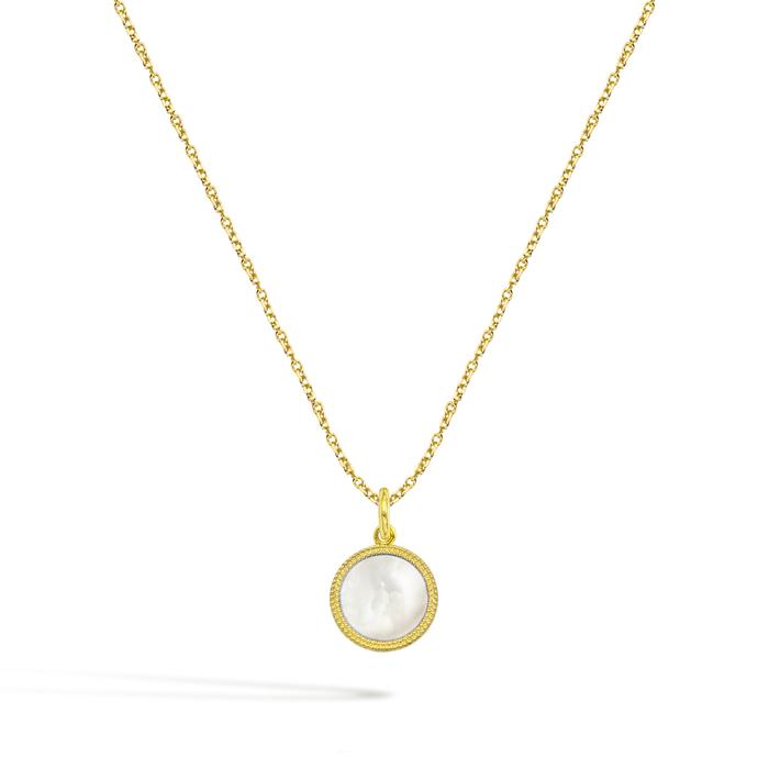 Collana Cerchio in Oro e Madreperla