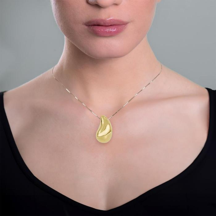 Collana in oro 18kt con finitura lucida gialla
