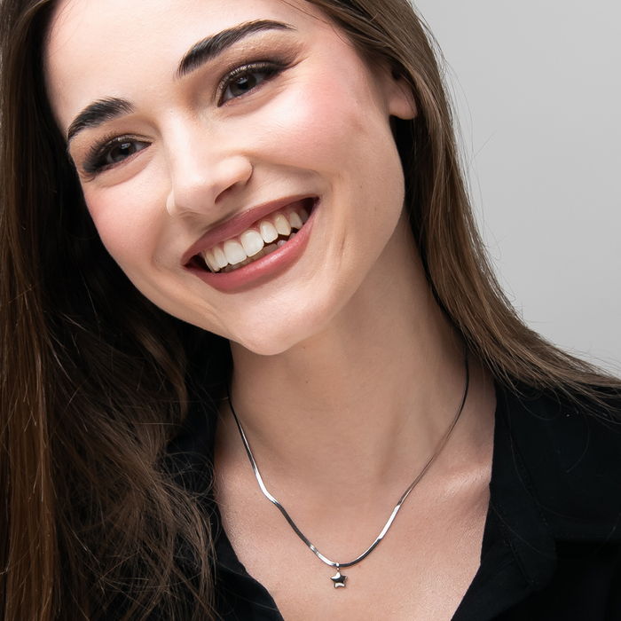 COLLANA DONNA IN ACCIAIO CON STELLA