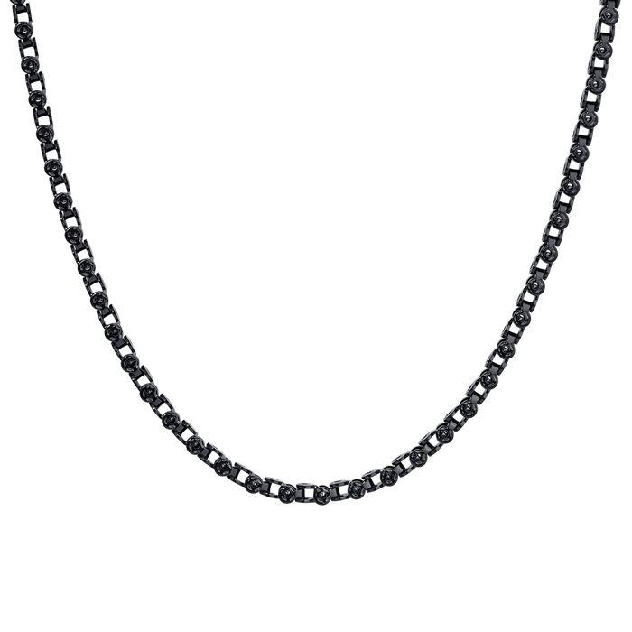 COLLANA UOMO IN ACCIAIO IP NERO