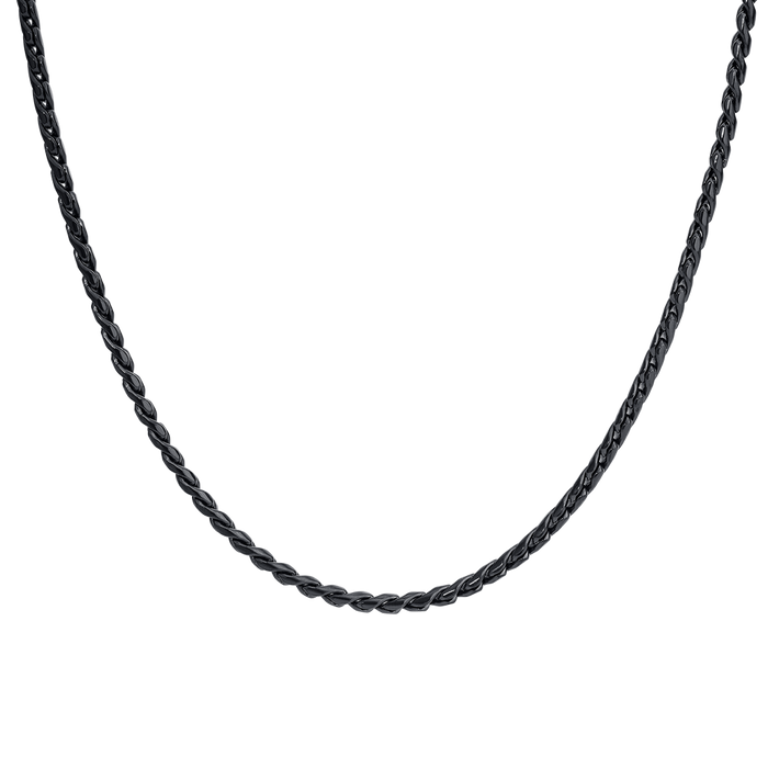 COLLANA UOMO IN ACCIAIO IP NERO