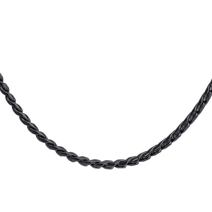 COLLANA UOMO IN ACCIAIO IP NERO