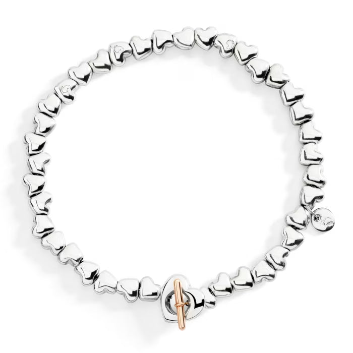 BRACCIALE CUORE ARGENTO