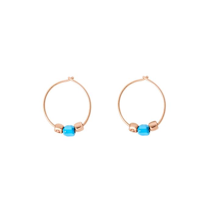 Orecchini hoop  mini granelli