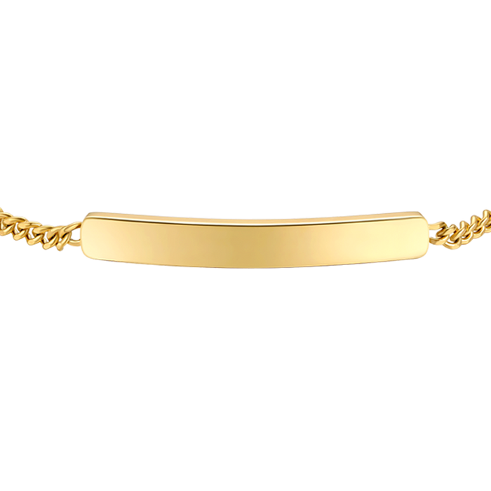 BRACCIALE BAMBINO IN ACCIAIO IP GOLD CON PIASTRA