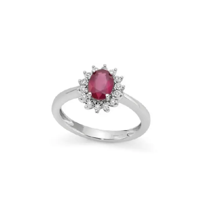 Anello rubino