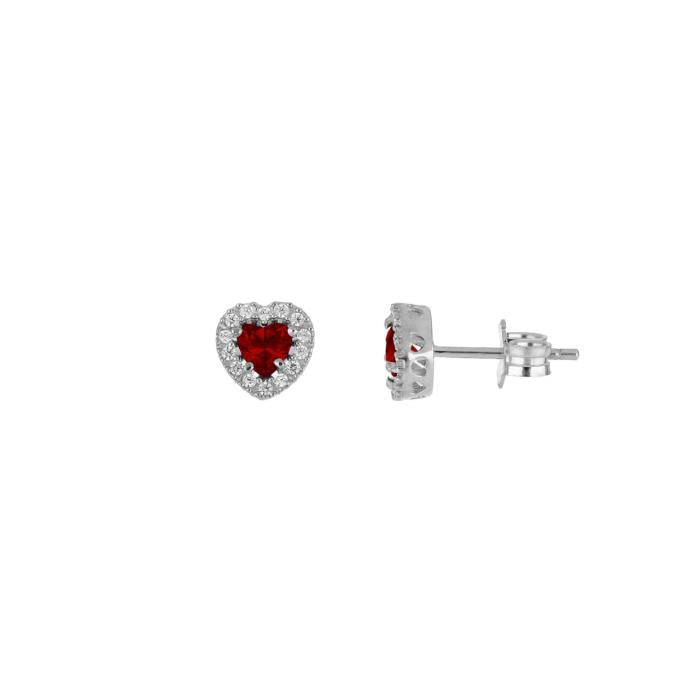 Orecchini cuore zirconi