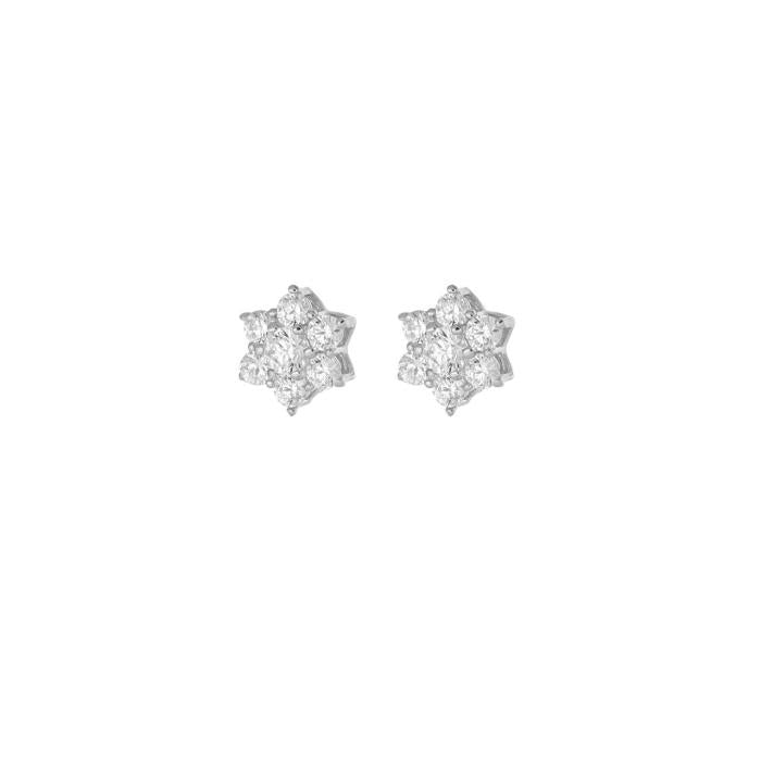 Orecchini fiore zirconi