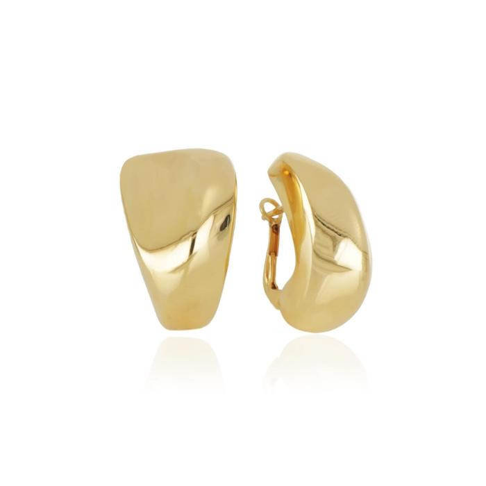 Orecchini in oro 18kt con finitura lucida gialla