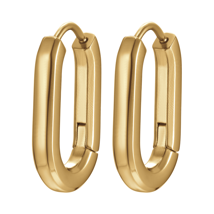 ORECCHINI DONNA IN ACCIAIO IP GOLD