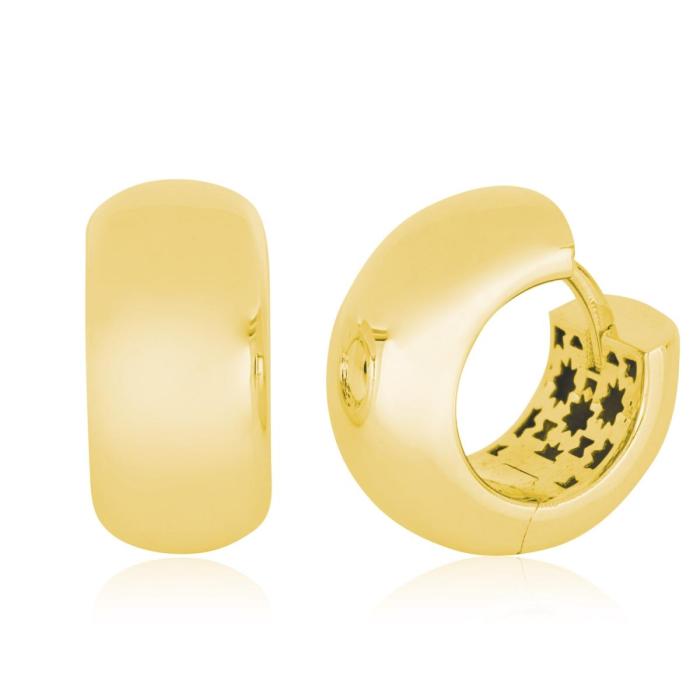 Orecchini a con chiusura a scatto in oro 18kt