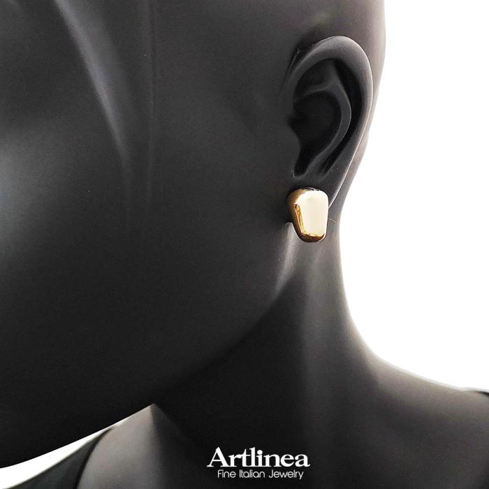 Orecchini a goccia in oro lucido 18kt