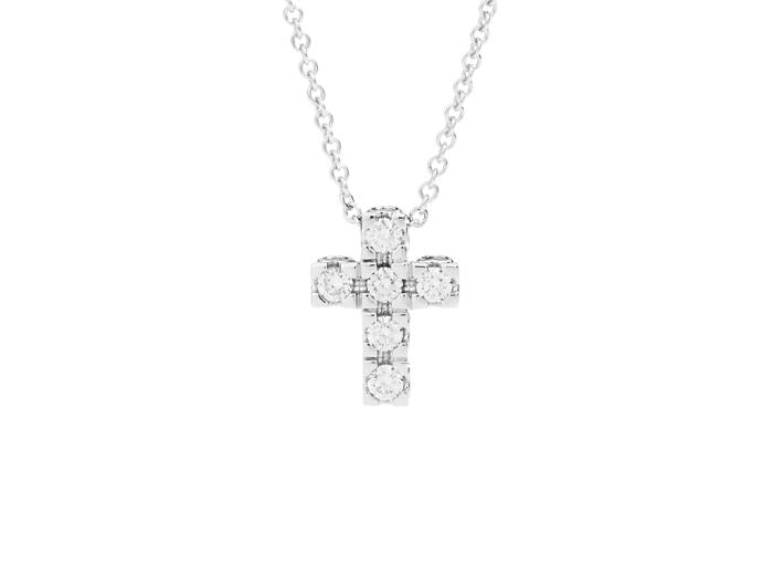Girocollo croce anniversary square br 0.17
