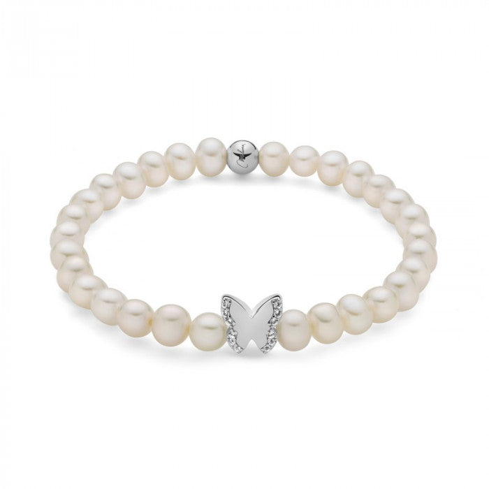 Bracciale perle farfalla