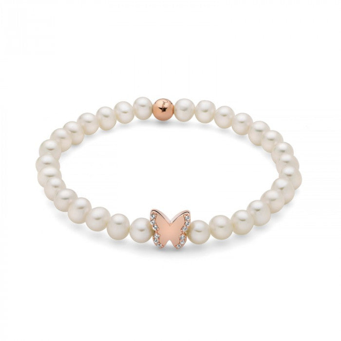 Bracciale perle farfalla