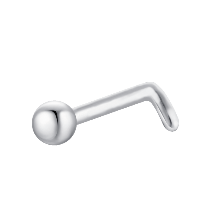 PIERCING NASO DONNA IN ACCIAIO CON SFERA IN ACCIAIO