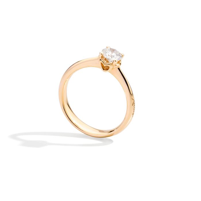 Anello anniversary solitario br 0.15
