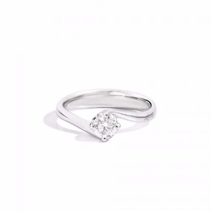 Anello anniversary solitario br 0.31