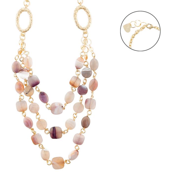Collana agata multicolor
