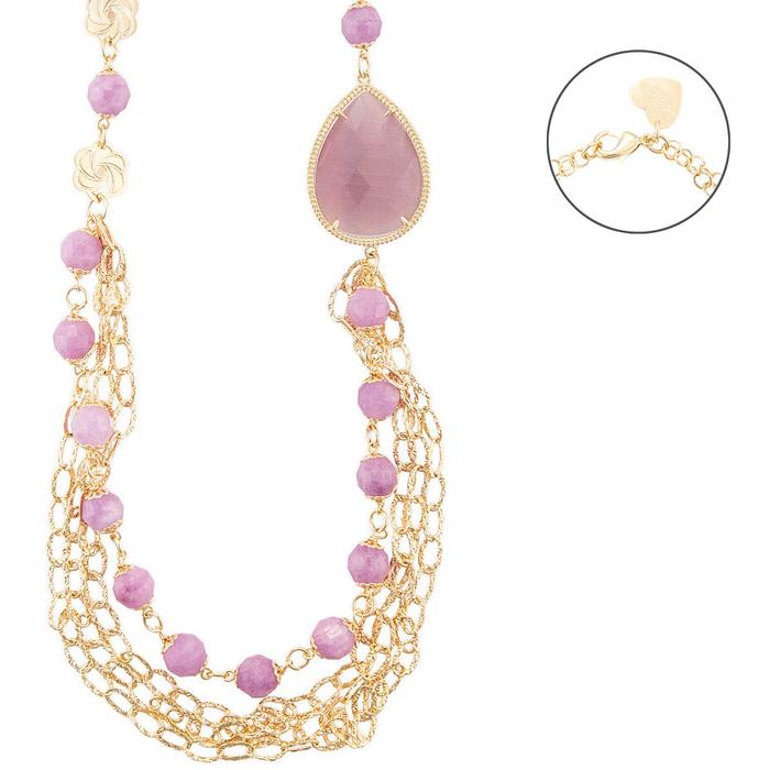 Collana giada sfaccettata
