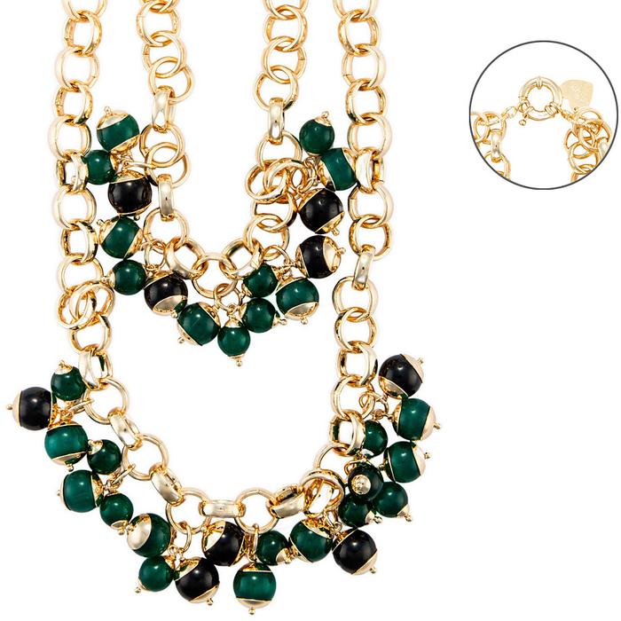 Collana occhio di gatto verde